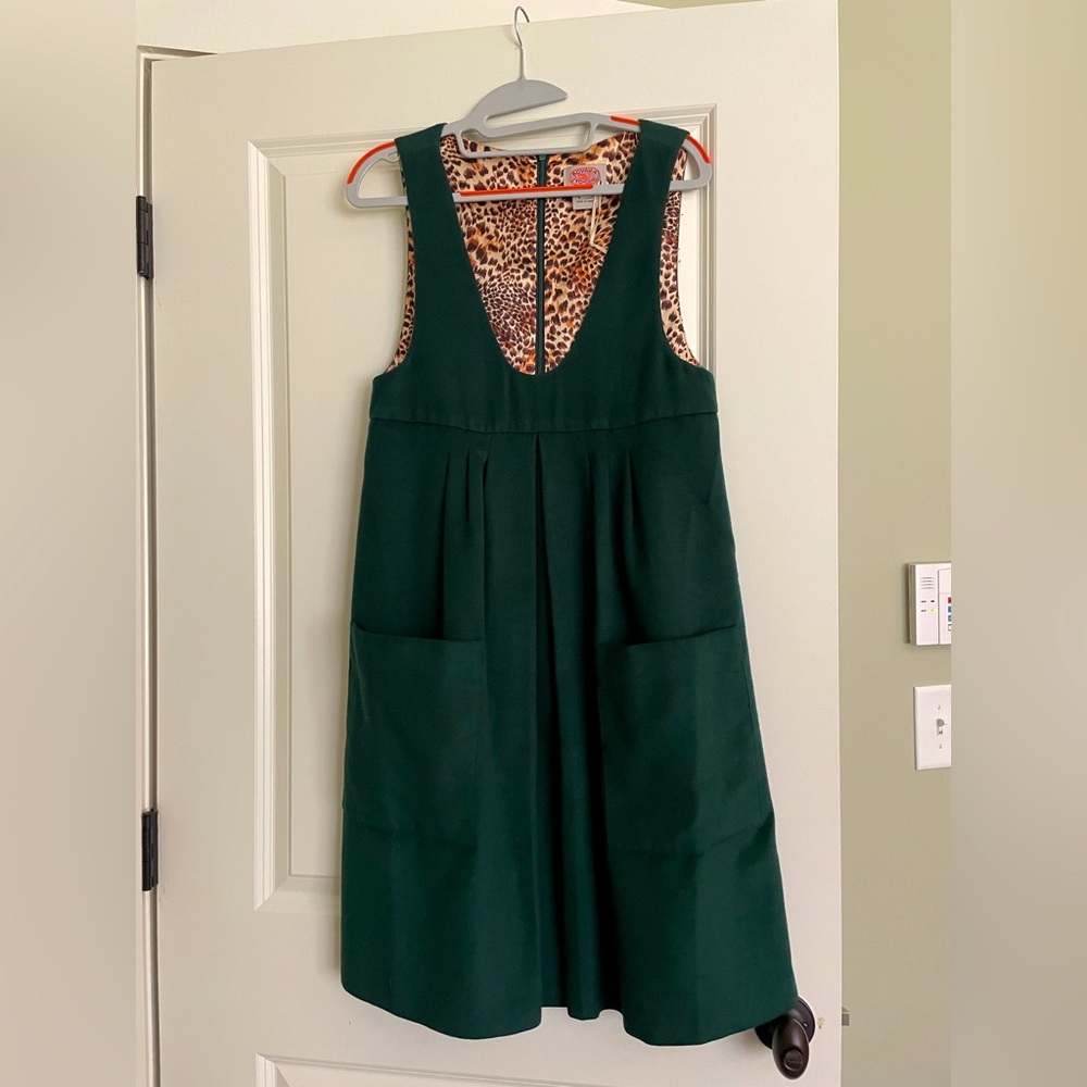 Emerald Green Velvet Jumper with Pockets